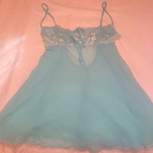 Victoria's Secret Silk babydoll size XS with white lace bodice